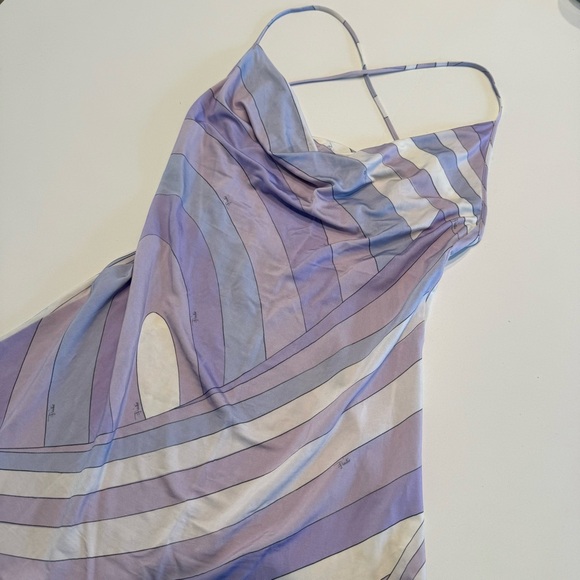 Emilio Pucci Purple and White Mini Dress - Picture 2 of 5